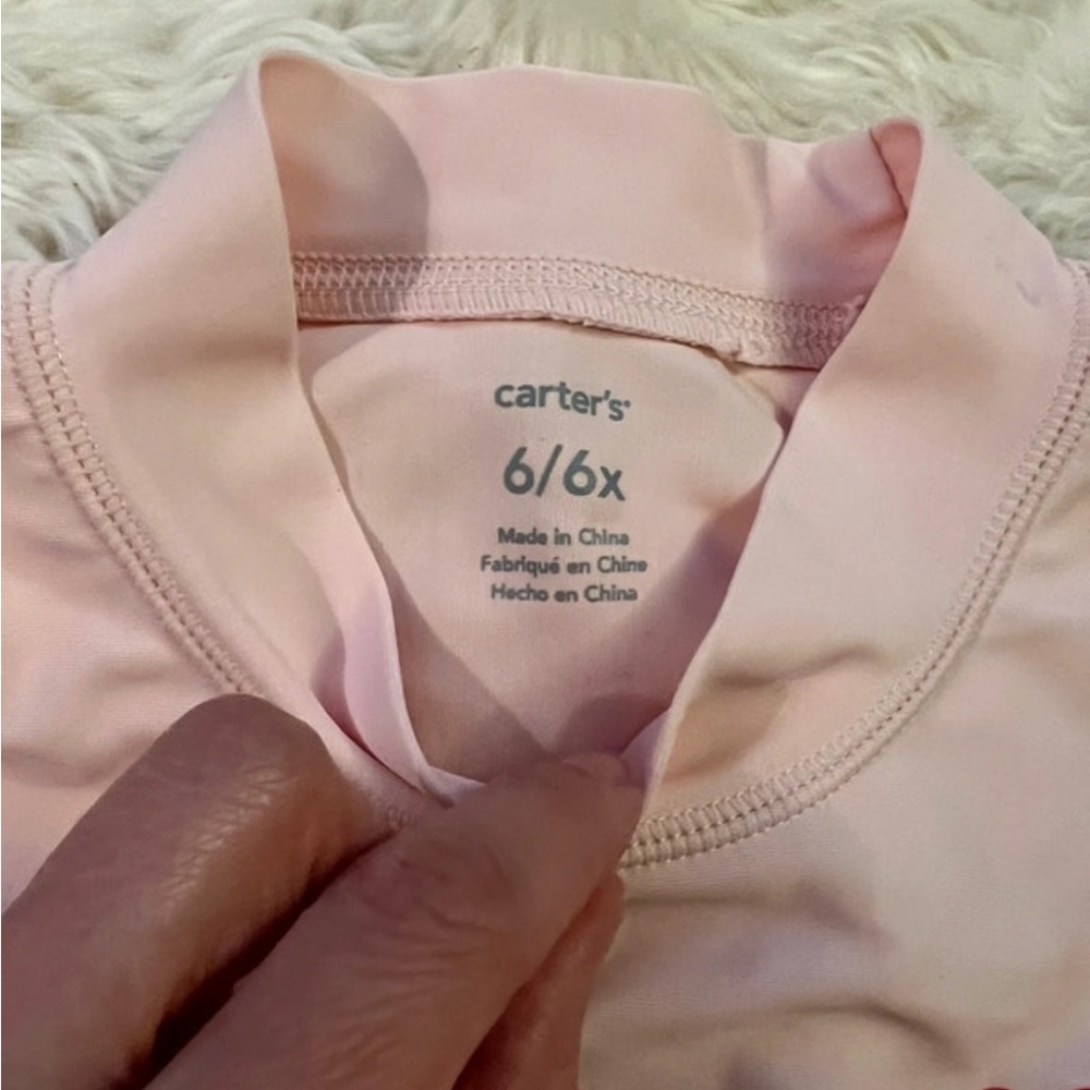 Carter's Girls Rashguard 6-6X - Picture 2 of 4